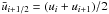 Mathematical equation: \hbox{$\bar{u}_{i+1/2} = (u_i + u_{i+1})/2$}