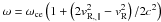 Mathematical equation: \hbox{$\omega=\omega_{\rm ce}\left(1+\left(2v_{\rm R,_,\|}^2-v_{\rm R}^2\right)/2c^2\right)$}