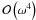 Mathematical equation: \hbox{$\mathcal{O} \left( \omega^4 \right)$}