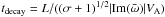 Mathematical equation: \hbox{$t_{\rm decay}= L/( (\sigma +1)^{1/2} |{\rm Im}({\bar{\omega}})|V_{\rm A})$}