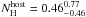 Mathematical equation: \hbox{$N_{\rm H}^{\rm host} = 0.46_{-0.46}^{0.77}$}