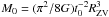 Mathematical equation: \hbox{$M_0 = (\pi^2/8G) t_0^{-2} R_{\rm ZV}^3$}