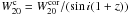 Mathematical equation: \hbox{$W_{20}^{\rm c} = W_{20}^{\rm cor} / ({\rm sin}\, i (1+z))$}
