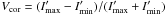 Mathematical equation: \hbox{$V_{\rm cor}=(I^{\prime}_{\rm max}-I^{\prime}_{\rm min})/(I^{\prime}_{\rm max}+I^{\prime}_{\rm min})$}