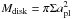 Mathematical equation: \hbox{$M_{\rm disk}=\pi \Sigma a_{\rm pl}^2$}