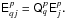 Mathematical equation: \hbox{$\tens{E}_{qj}^{p}=\tens{Q}_q^p \tens{E}_j^p.$}