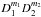Mathematical equation: \hbox{$D_1^{m_1}D_2^{m_2}$}