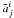Mathematical equation: \appendix \setcounter{section}{1} \hbox{$\tilde a^i_j$}