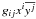 Mathematical equation: \appendix \setcounter{section}{1} \hbox{$g_{ij} x^i \overline{y^j}$}