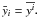 Mathematical equation: \appendix \setcounter{section}{1} \hbox{$\bar y_i=\overline{y^i}.$}