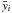 Mathematical equation: \appendix \setcounter{section}{1} \hbox{$\bar y_i$}