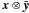 Mathematical equation: \appendix \setcounter{section}{1} \hbox{$\vec x\otimes \bar{\vec y}$}