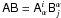 Mathematical equation: \appendix \setcounter{section}{1} \hbox{$\tens{AB}=\tens{A}_\alpha^i \tens{B}_j^\alpha$}