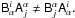 Mathematical equation: \appendix \setcounter{section}{1} \hbox{$\tens{B}_{\alpha}^{i}\tens{A}_{j}^{\alpha}\neq\tens{B}_{j}^{\alpha}\tens{A}_{\alpha}^{i}.$}