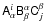 Mathematical equation: \appendix \setcounter{section}{1} \hbox{$\tens{A}_{\alpha}^{i}\tens{B}_{\beta}^{\alpha}\tens{C}_{j}^{\beta}$}