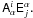 Mathematical equation: \appendix \setcounter{section}{1} \hbox{$\tens{A}_{\alpha}^{i}\tens{E}_{j}^{\alpha}.$}