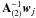 Mathematical equation: \appendix \setcounter{section}{1} \hbox{$\mathbf{A}_{(2)}^{-1} \vec w_j$}