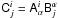 Mathematical equation: \hbox{$\tens{C}^i_j = \tens{A}^i_\alpha \tens{B}^\alpha_j$}