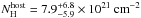 Mathematical equation: \hbox{$N_{\rm H}^{\rm host}=7.9^{+6.8}_{-5.9}\times 10^{21}~{\rm cm}^{-2}$}