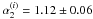 Mathematical equation: \hbox{$\alpha_2^{(i)}=1.12 \pm 0.06$}