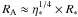 Mathematical equation: \hbox{$R_{\rm A} \approx \eta_{*}^{1/4} \times R_{*}$}