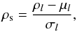 Mathematical equation: \begin{equation} \sldcps = \frac{\ldcps - \lmcps}{\lscps}, \label{eqn:standardizing} \end{equation}