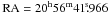 Mathematical equation: \hbox{${\rm RA}= 20^{\rm h} 56^{\rm m} 41\fs966$}