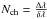 Mathematical equation: \hbox{$N_{\rm ch}=\frac{\Delta\lambda}{\delta\lambda}$}