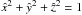 Mathematical equation: \hbox{$\hat x^2 + \hat y^2 + \hat z^2 =1$}