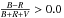Mathematical equation: \hbox{$\frac{B-R}{B+R+V}>0.0$}