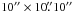 Mathematical equation: \hbox{$10 {\arcsec}\times 10\farcs10{\arcsec}$}