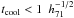 \hbox{$\ct < 1~\hinv{-1/2}$}
