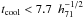 \hbox{$\ct < 7.7~\hinv{-1/2}$}