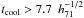 \hbox{$\ct > 7.7~\hinv{-1/2}$}