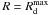 Mathematical equation: \appendix \setcounter{section}{1} \hbox{$R = R_{\rm{d}}^{\rm{max}}$}