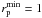 \hbox{$r_{\rm p}^{\min}= 1$}
