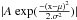 \hbox{$| A~\rm exp(\frac{-(x-\mu)^2}{2. \sigma^2})|$}