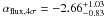 \hbox{$\alpha_{\rm flux,4\sigma} = -2.66^{+1.03}_{-0.83}$}