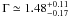 \appendix \setcounter{section}{1} \hbox{$\Gamma \simeq 1.48^{+0.11}_{-0.17}$}