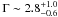 \appendix \setcounter{section}{1} \hbox{$\Gamma \sim 2.8^{+1.0}_{-0.6}$}
