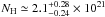 \appendix \setcounter{section}{1} \hbox{$N_{\rm H} \simeq 2.1^{+0.28}_{-0.24} \times 10^{21}$}
