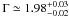 \appendix \setcounter{section}{1} \hbox{$\Gamma \simeq 1.98^{+0.03}_{-0.02}$}