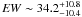 \appendix \setcounter{section}{1} \hbox{${\it EW} \sim 34.2^{+10.8}_{-10.4}$}