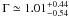 \appendix \setcounter{section}{1} \hbox{$\Gamma \simeq 1.01^{+0.44}_{-0.54}$}