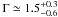 \appendix \setcounter{section}{1} \hbox{$\Gamma \simeq 1.5^{+0.3} _{-0.6}$}