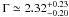 \appendix \setcounter{section}{1} \hbox{$\Gamma \simeq 2.32^{+0.23}_{-0.20}$}