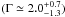 \appendix \setcounter{section}{1} \hbox{$(\Gamma \simeq 2.0^{+0.7}_{-1.3})$}