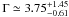 \appendix \setcounter{section}{1} \hbox{$\Gamma \simeq 3.75^{+1.45}_{-0.61}$}