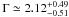 \appendix \setcounter{section}{1} \hbox{$\Gamma \simeq 2.12^{+0.49}_{-0.51}$}