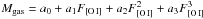\hbox{$M_{\rm gas} = a_0 + a_1 F_{\rm [O\,I]} + a_2 F^2_{\rm [O\,I]} + a_3 F^3_{\rm [O\,I]}$}